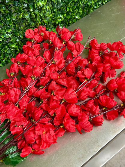 18 Inch Red Cherry Blossom Bush