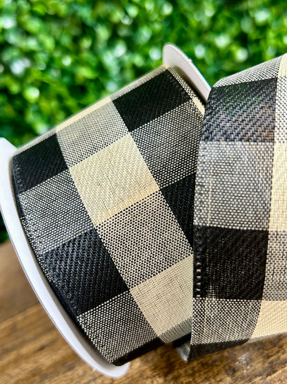 2.5 Inch By 10 Yard Country Buffalo Gingham Ribbon