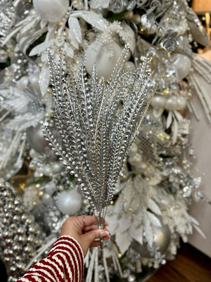 21 Inch Silver Fern Bush