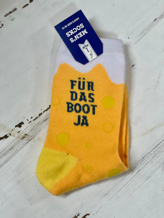 Men's Fur Das Boot Ja Drink Socks