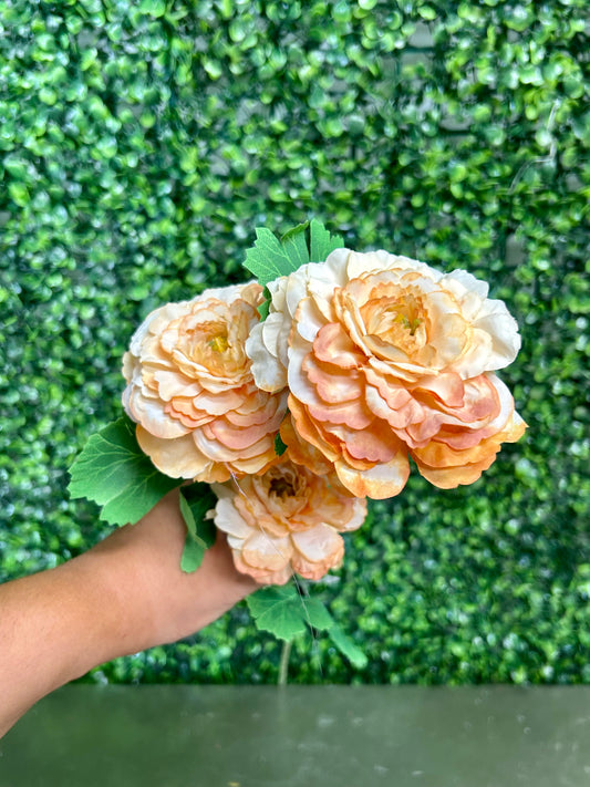 25 Inch Apricot French Marigold Spray