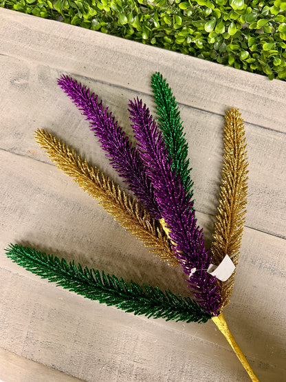 20 Inch Mardi Gras Glitter Spike Pick
