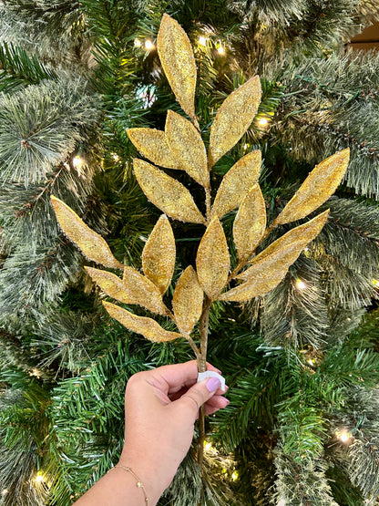 21 Inch Gold Leaf Spray