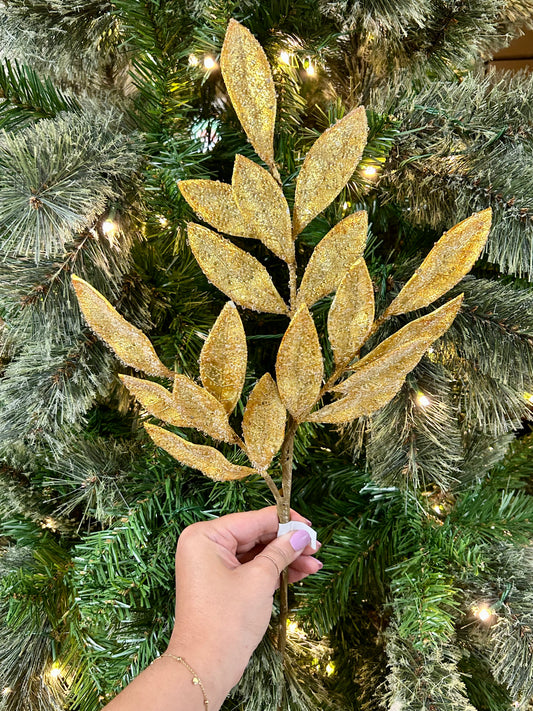 21 Inch Gold Leaf Spray