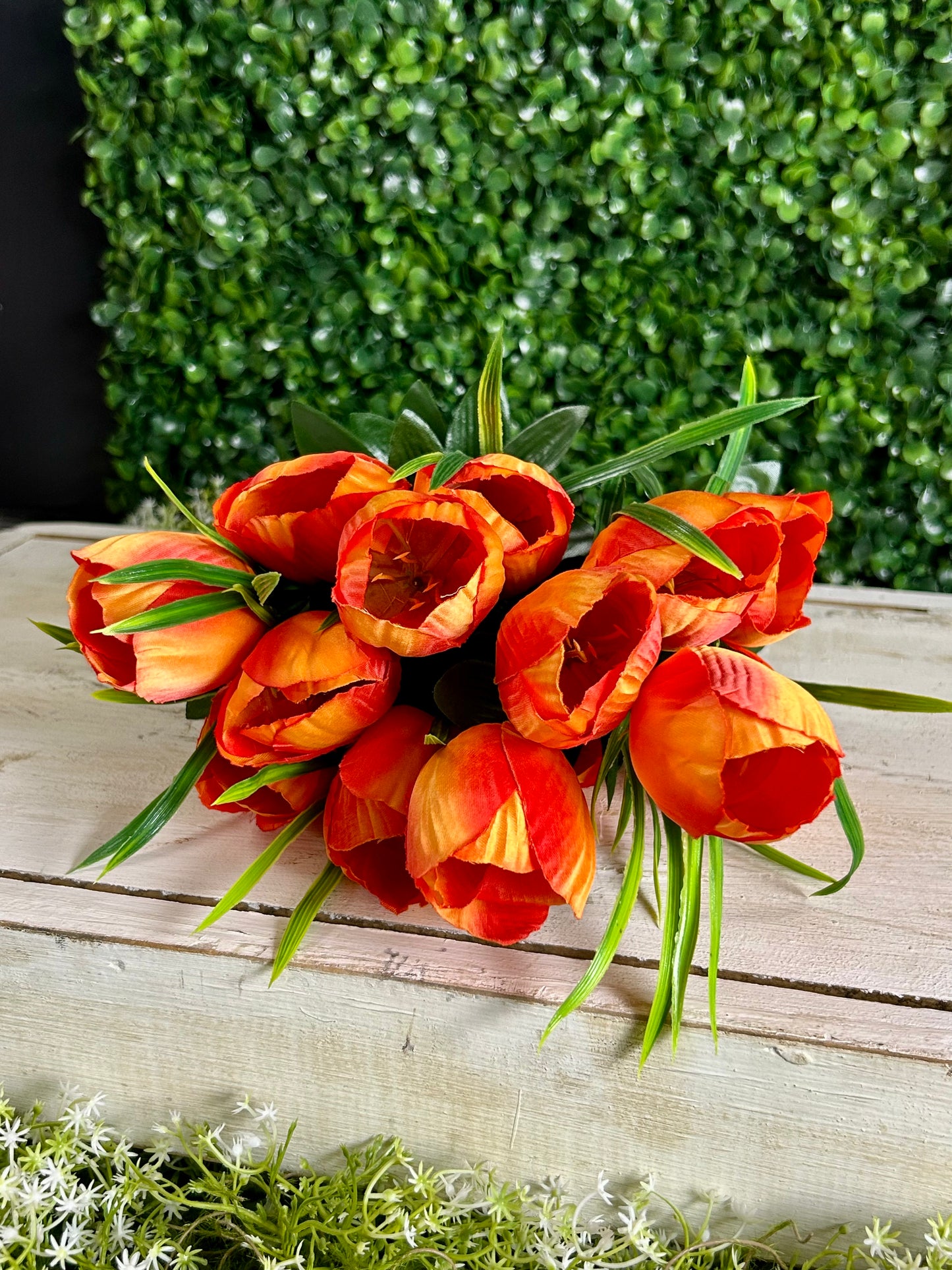 19 Inch Orange Tulip Bush