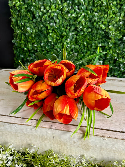 19 Inch Orange Tulip Bush