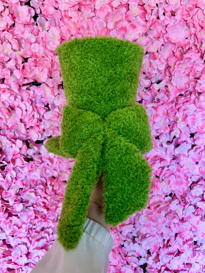 8.5 Inch Green Furry Moss Hat