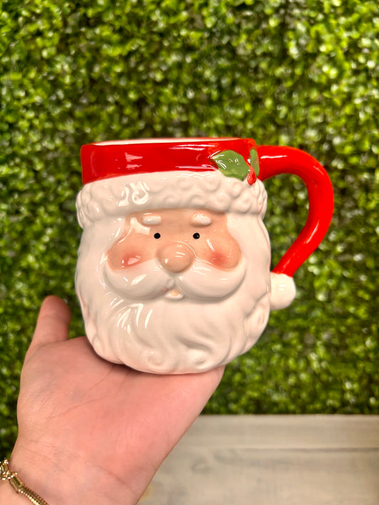 Ceramic Santa Face Mug