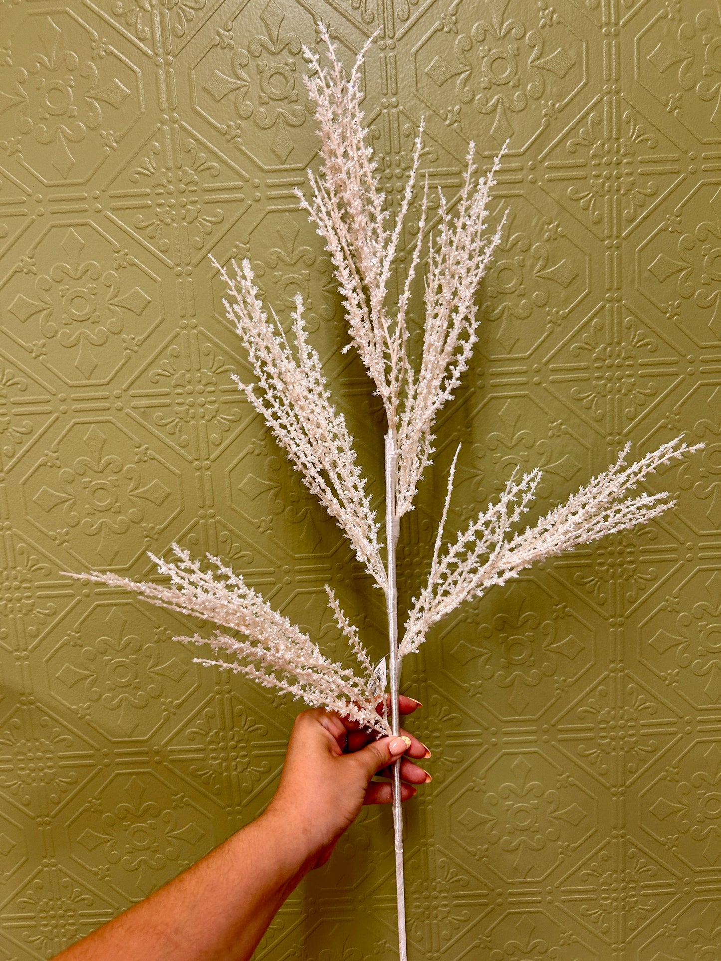 31 Inch Cream Ice Pampas Spray