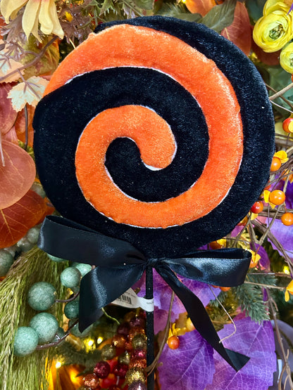 20 Inch Velvet Stripe Halloween Lollipop Two Styles