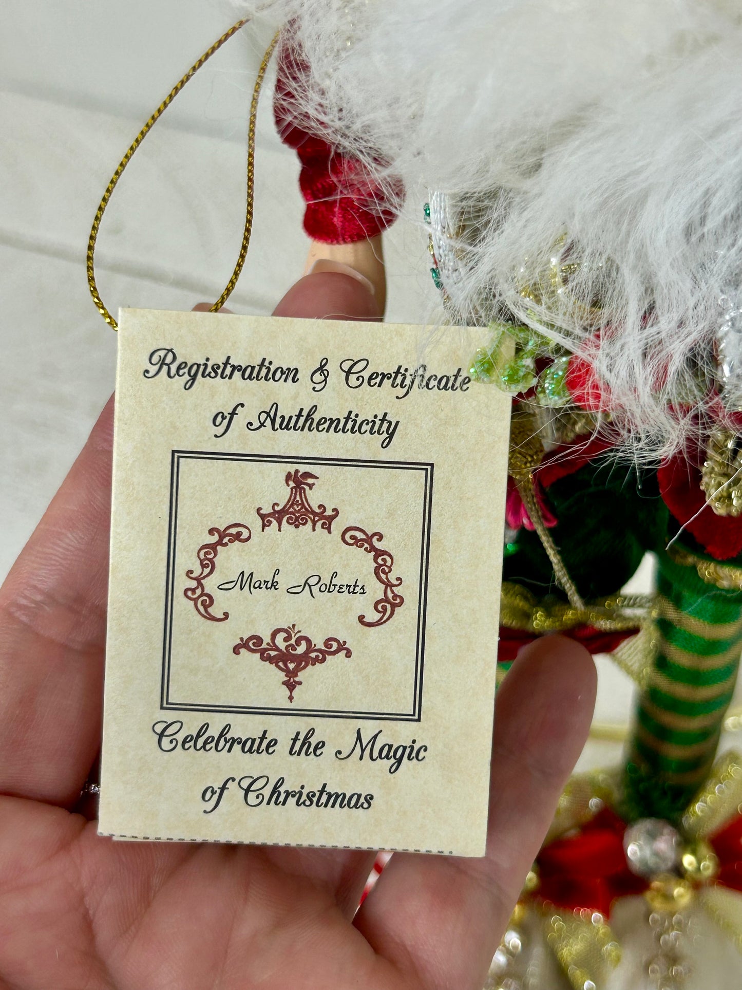 Mark Roberts Small 17 Inch Northpole Christmas Tree Elf