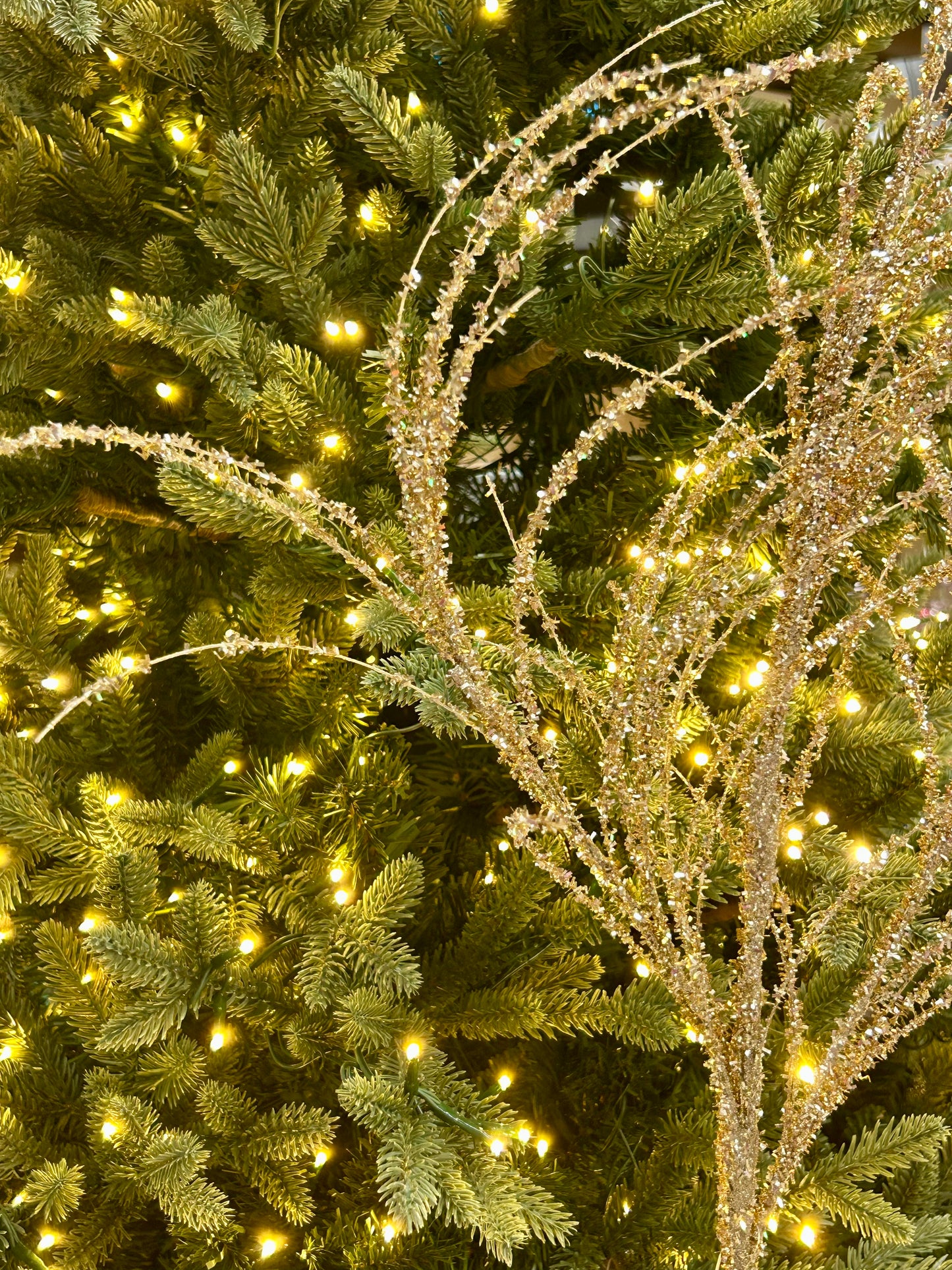 32 Inch Champagne Pine Spray