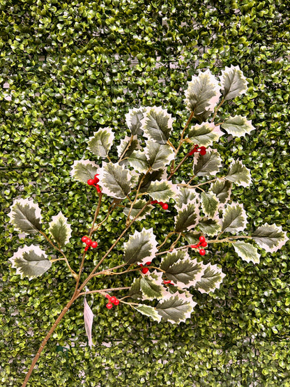 27.5 Inch Green Holly Bush