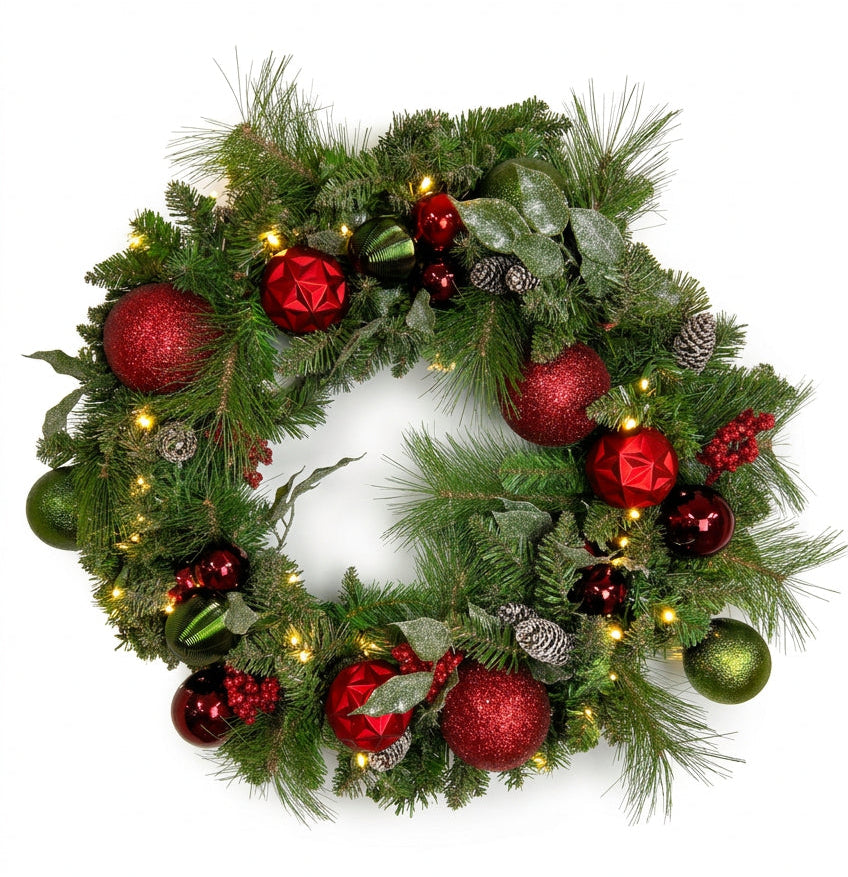 Costco 30 Inch Pre- Lit Holiday Wreath