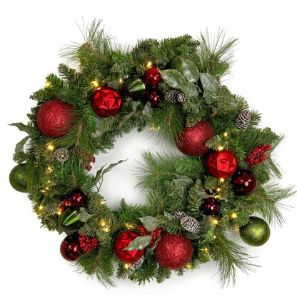 Costco 30 Inch Pre- Lit Holiday Wreath