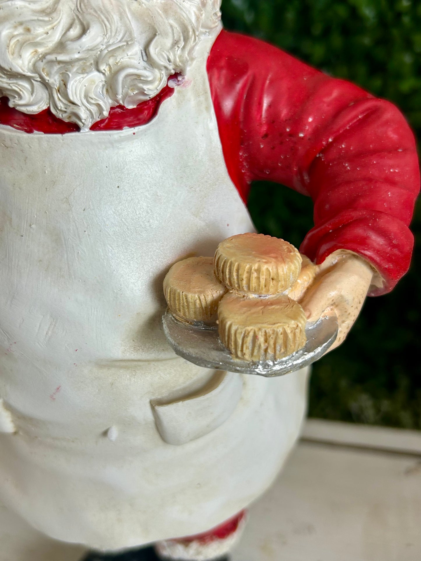 12 Inch Resin Holiday Chef Santa Figurine Two Styles
