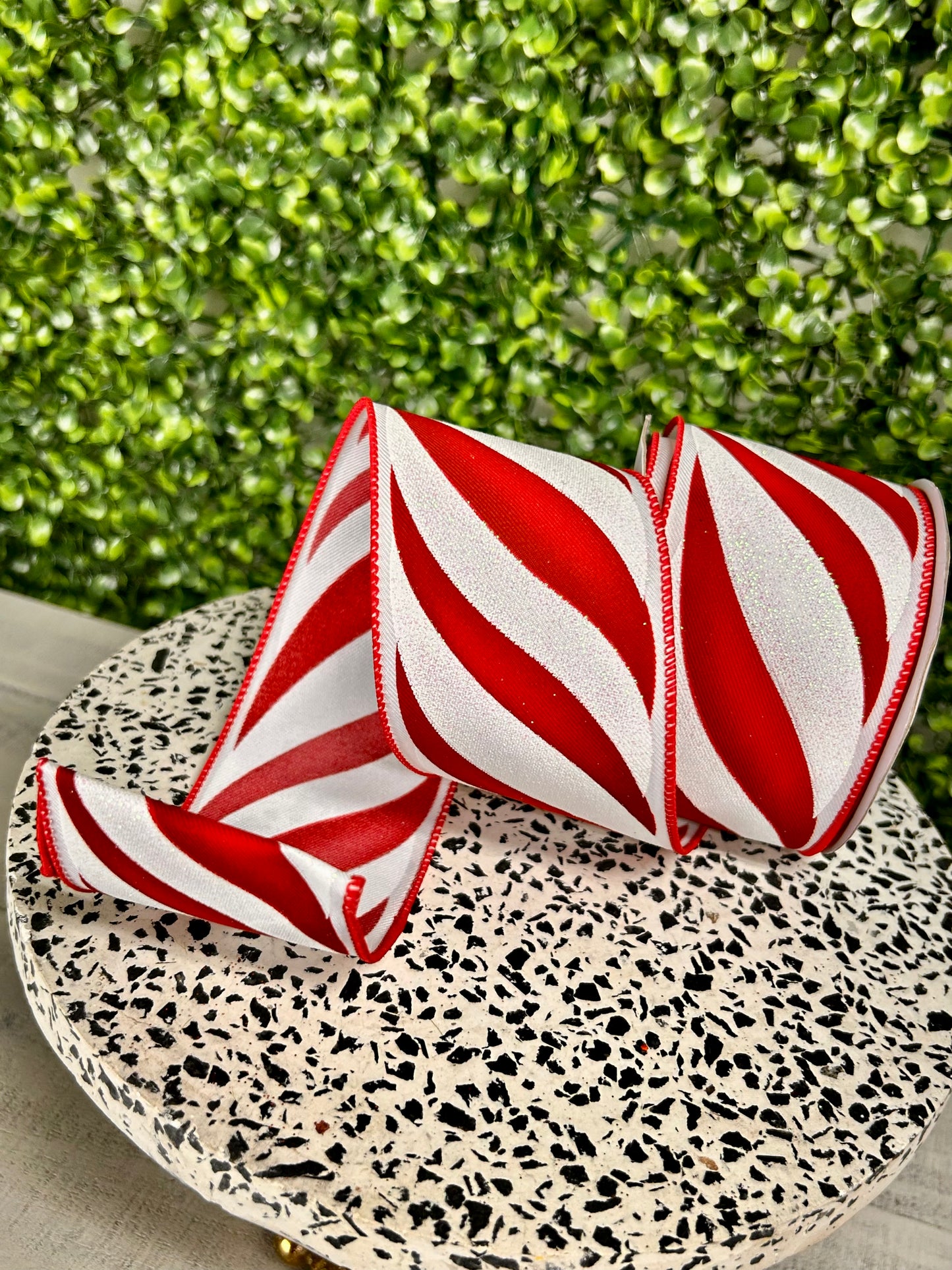 2.5 Inch By 10 Yard Candy Swirl Stripe Ribbon