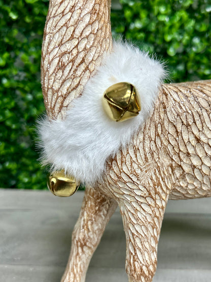 12.5 Inch Ceramic Brown Standing Deer