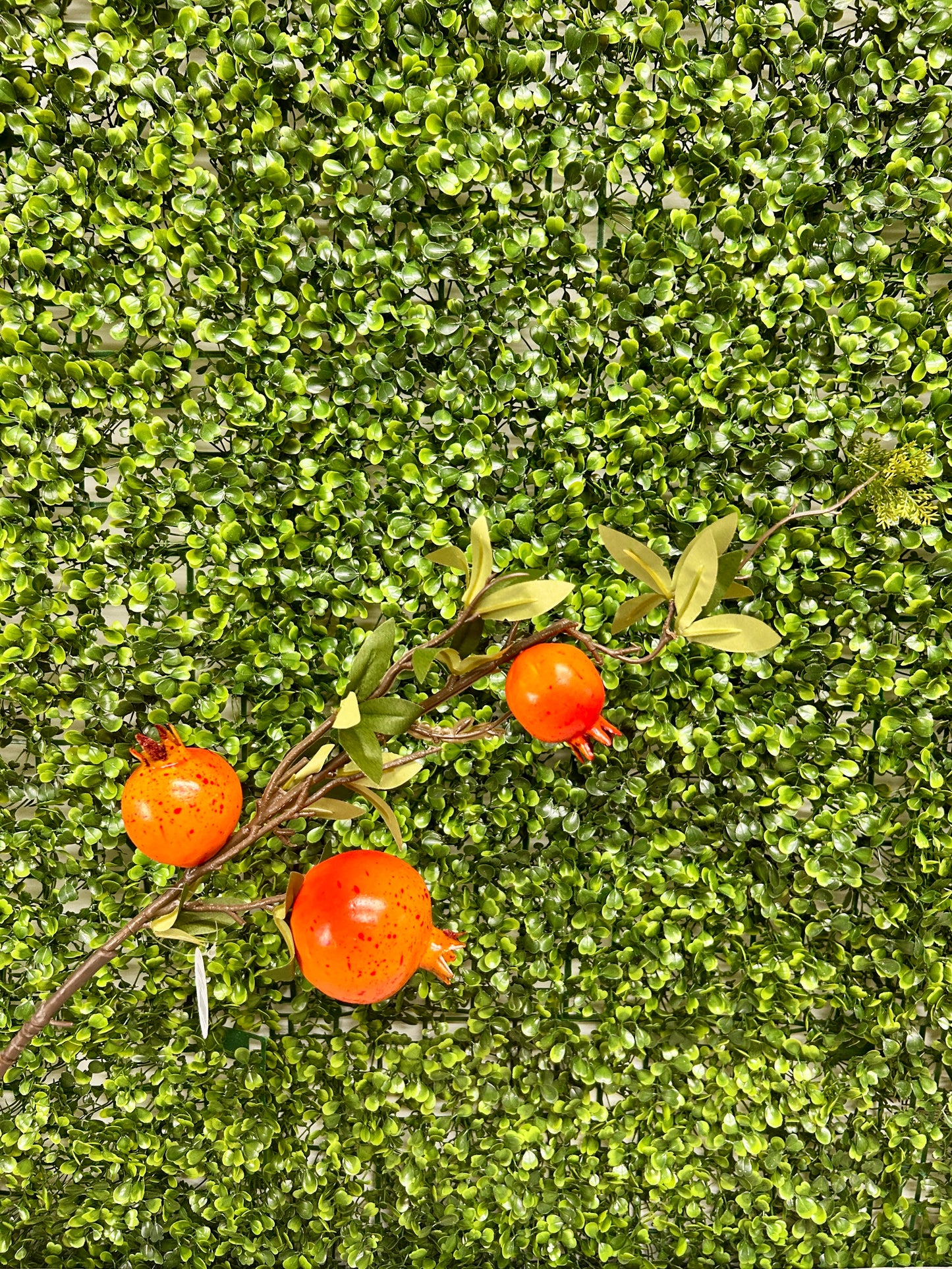 23 Inch Orange Pomegranate Stem
