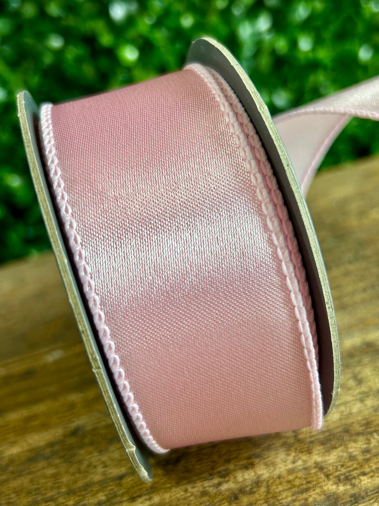 1.5 Inch By 10 Yard Baby Pink Satin Value Wired Ribbon