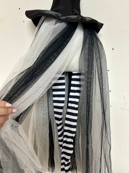 30 Inch Black And White Hanging Witch