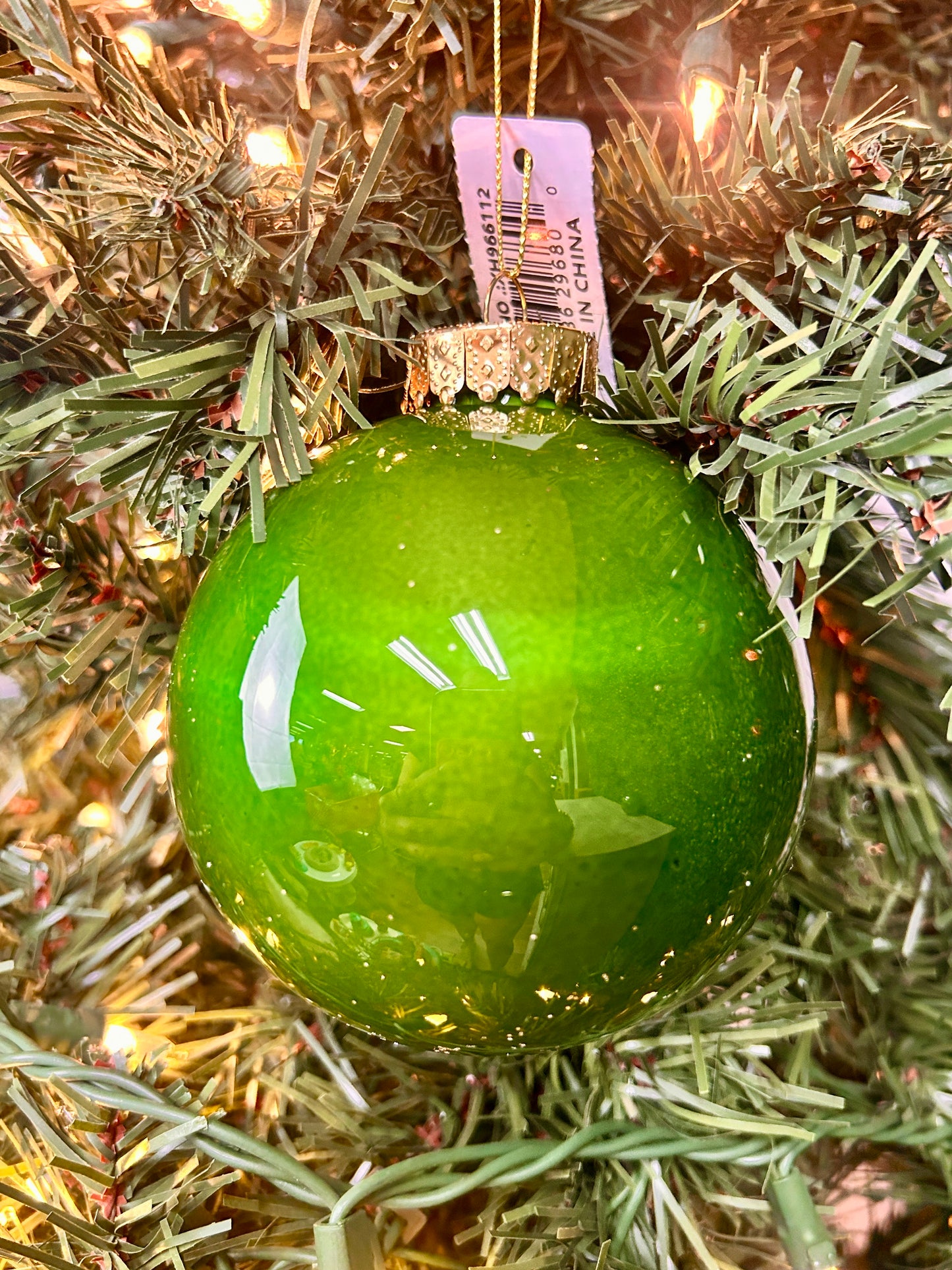 4 Inch Hunter Green Lacquer Ornament Ball