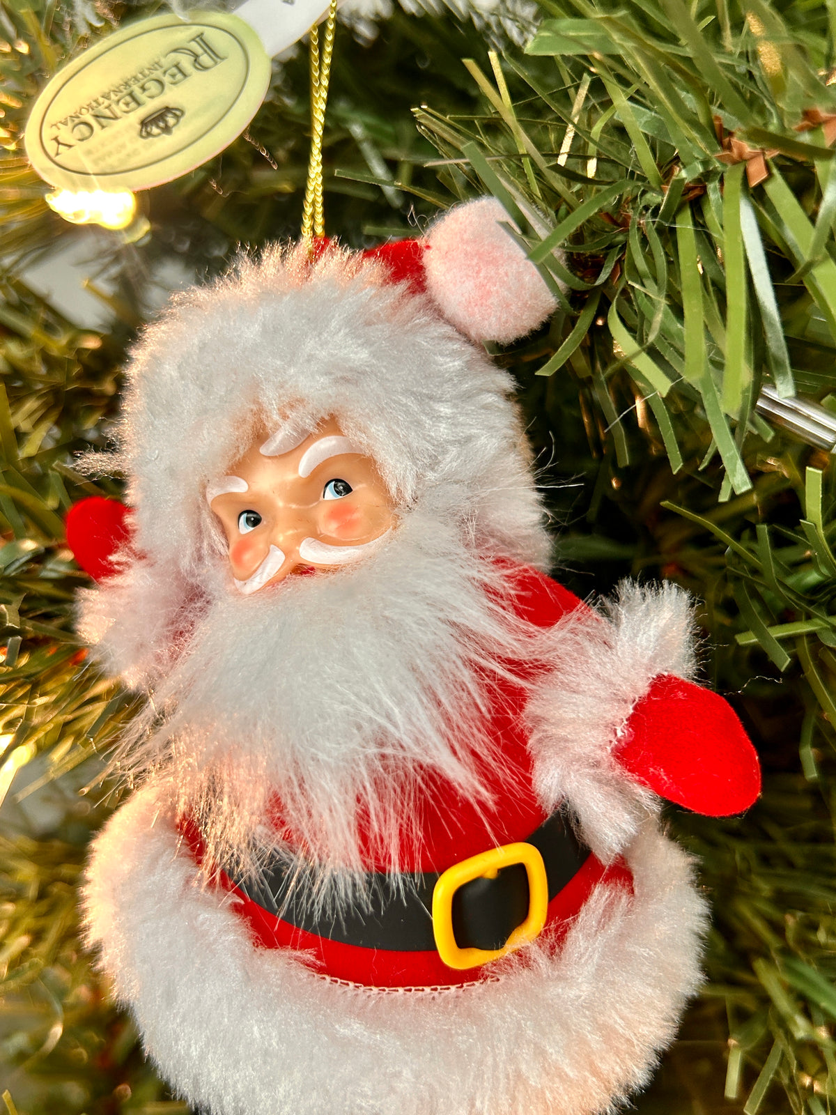 5.5 Inch Red Old Fashioned Santa Ornament