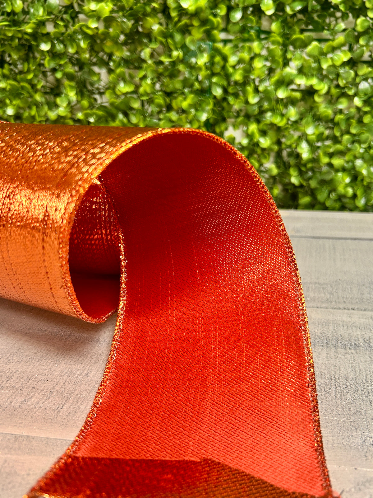4 Inch By 10 Yard Copper Metallic Ribbon