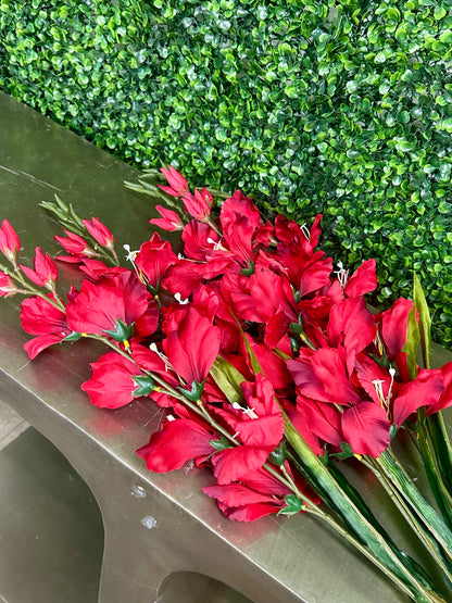 32 Inch Red Gladiolas Bush