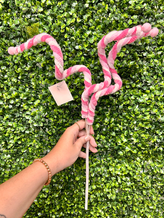 24 Inch Pink Spiral Candy Pick