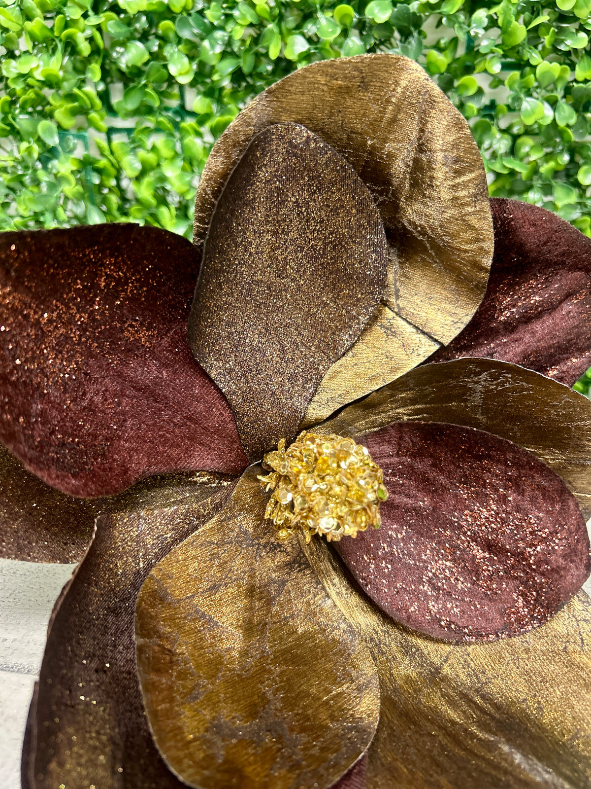 24 Inch Brown Magnolia Spray