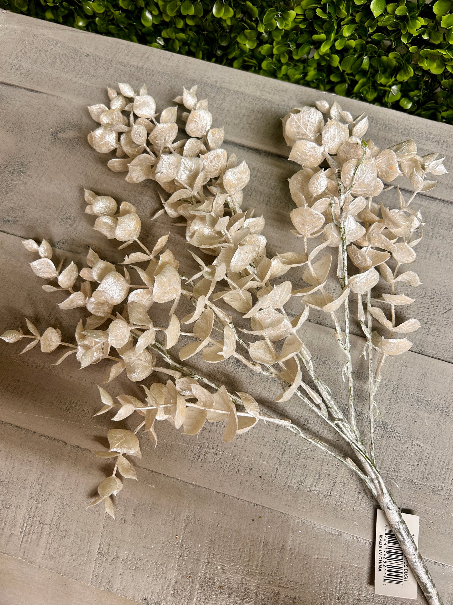 18 Inch White Eucalyptus Bush