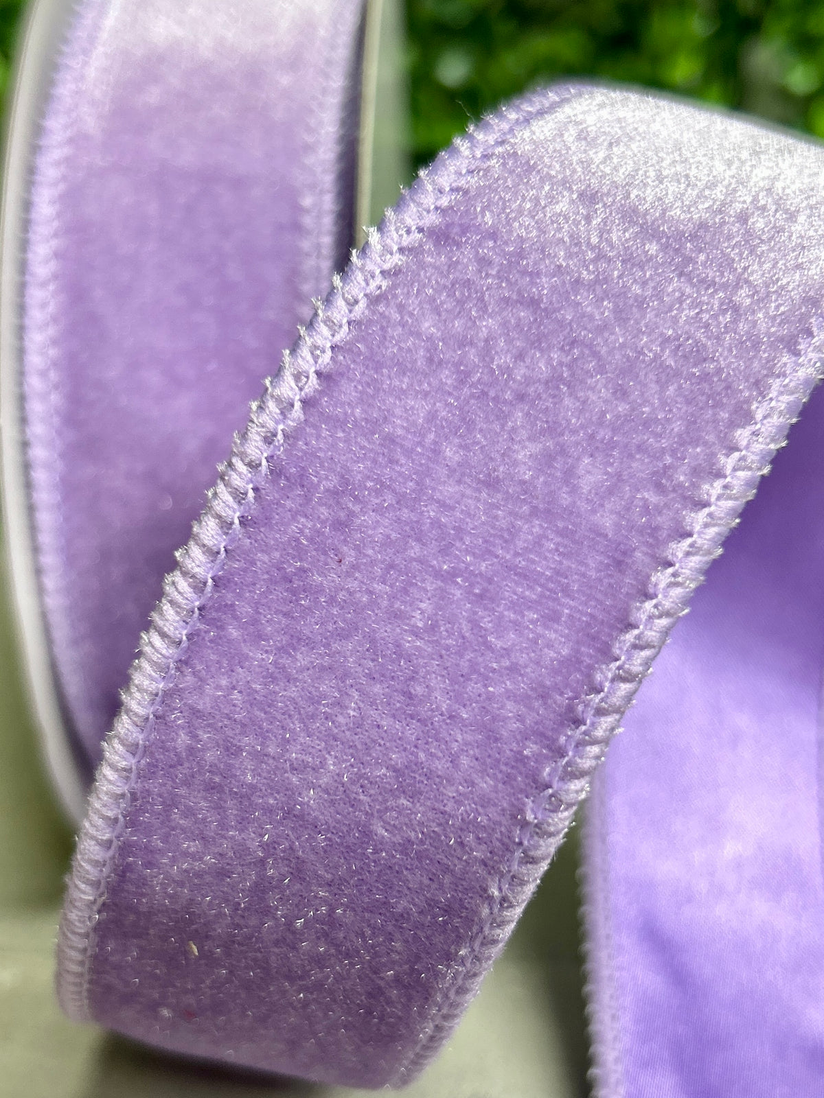 1.5 Inch By 10 Yard Lavender Deluxe Velvet With Satin Backing Ribbon