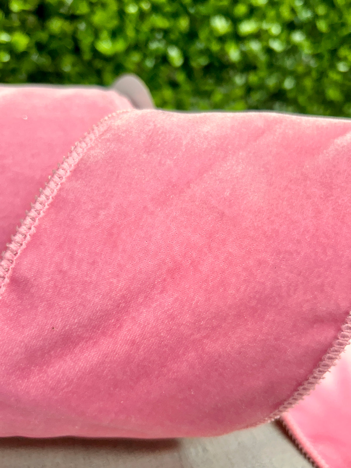 4 Inch By 10 Yard Light Pink Deluxe Velvet With Satin Backing Ribbon