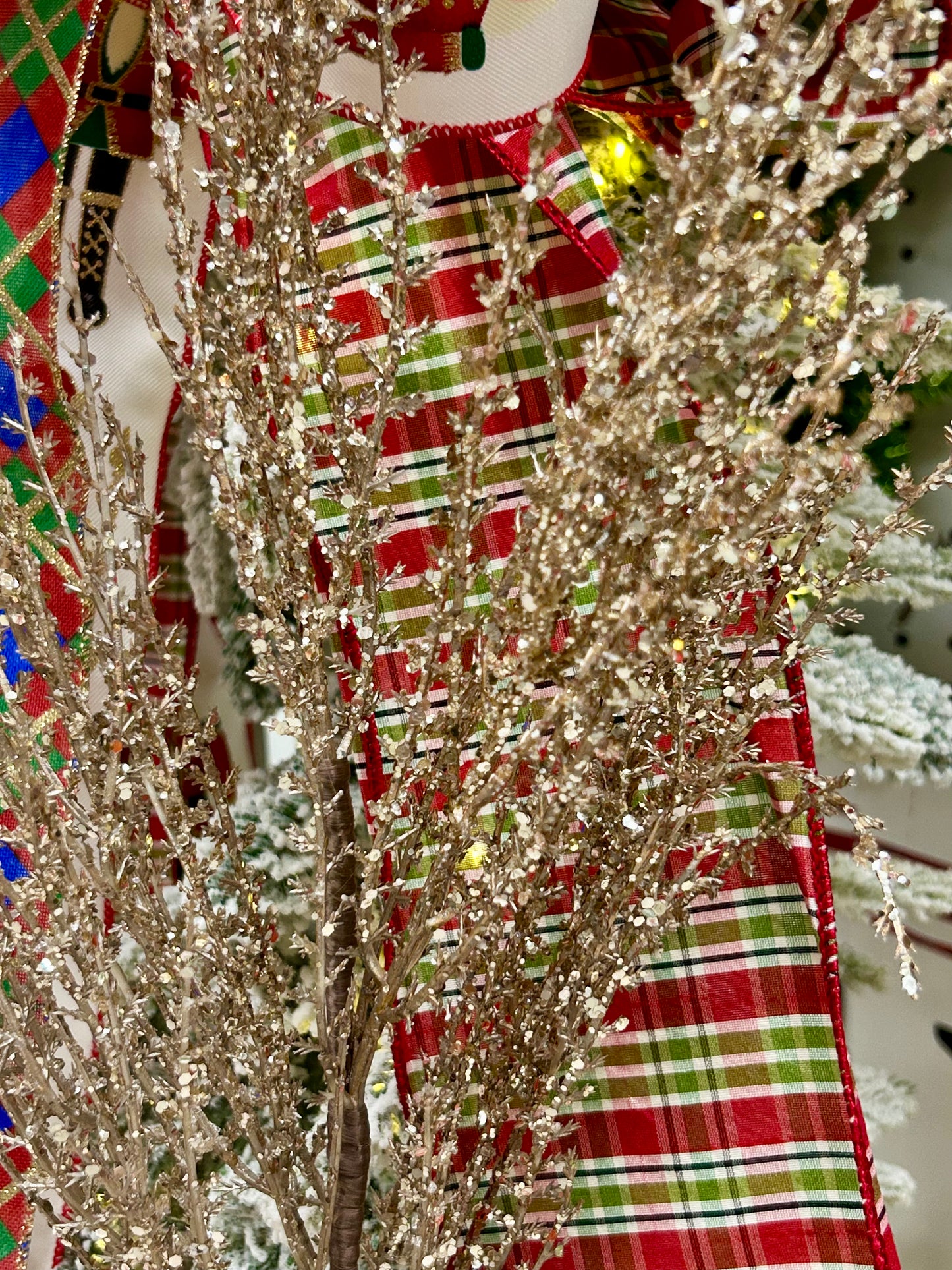 31 Inch Champagne Ice Pampas Spray