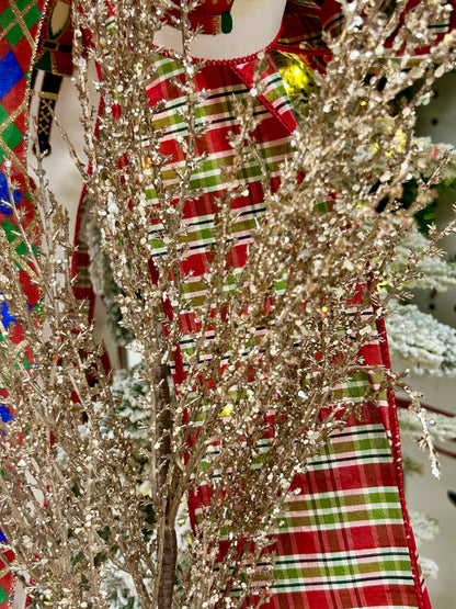 31 Inch Champagne Ice Pampas Spray