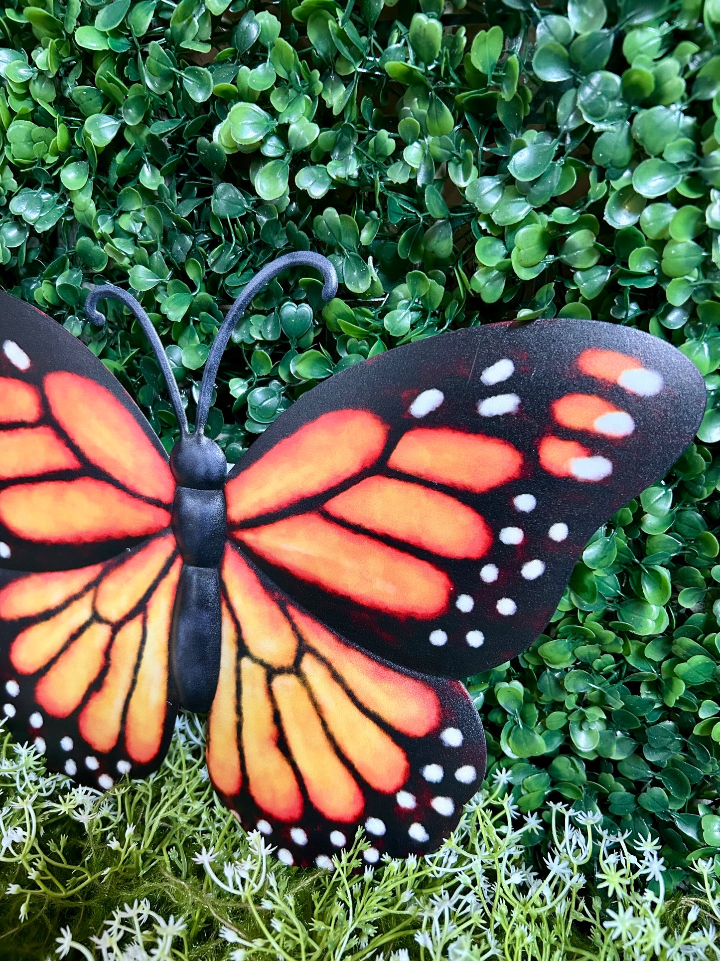 Metal Embossed Monarch Sign