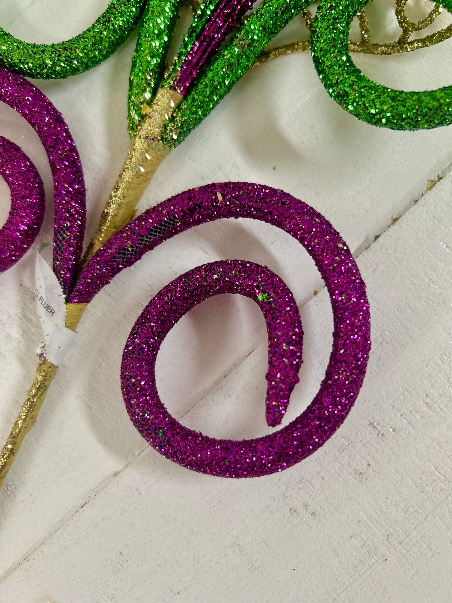 26 Inch Glitter Jewel Fluer De Lis Spray