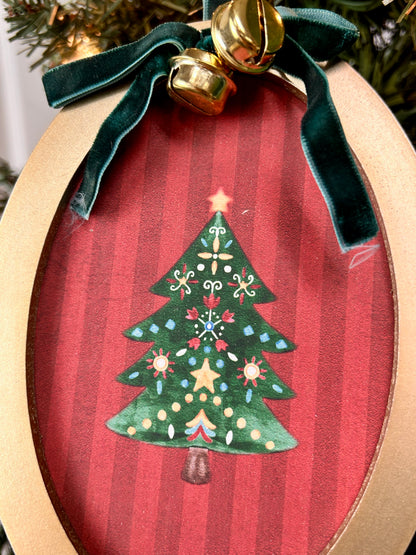 The Nutcracker Round Picture Frame Ornaments Four Assorted