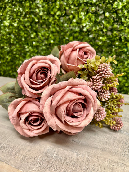 19 Inch Dusty Pink Rose Berry Bush