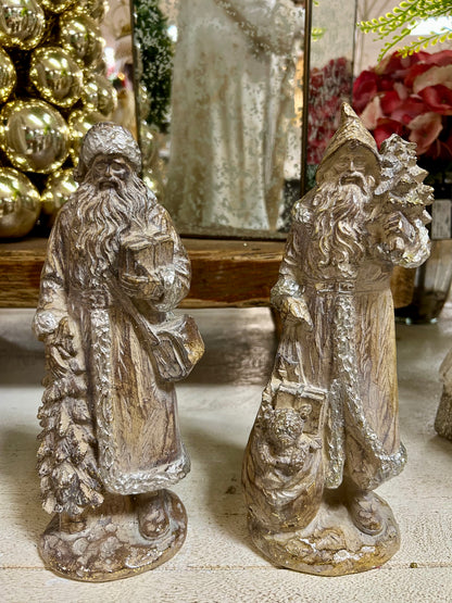 9.65 Inch Resin Holiday Santa Two Styles