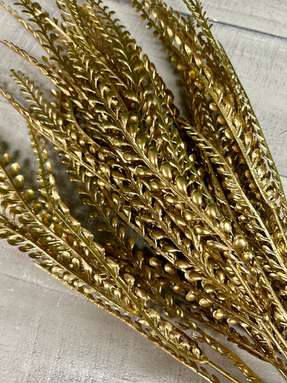 21 Inch Gold Fern Bush