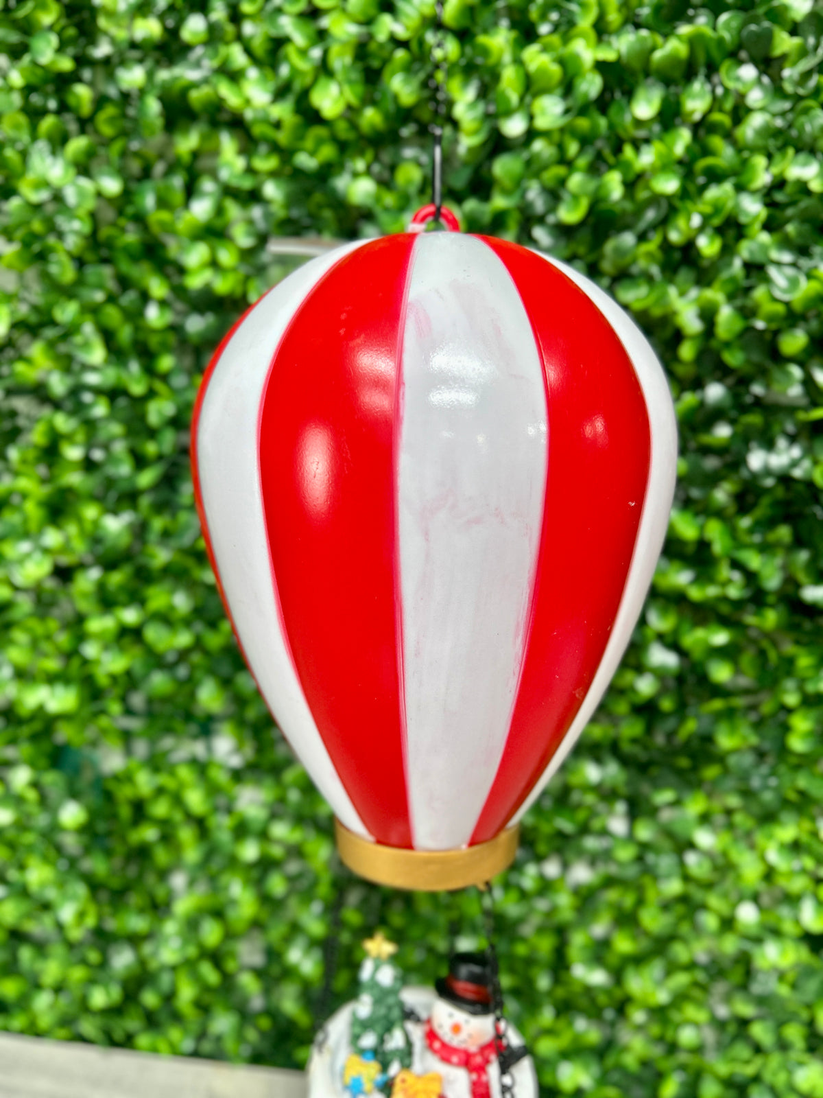 23.2 Inch FireGlow Lighted Holiday Hanging Hot Air Balloon With Timer Three Styles