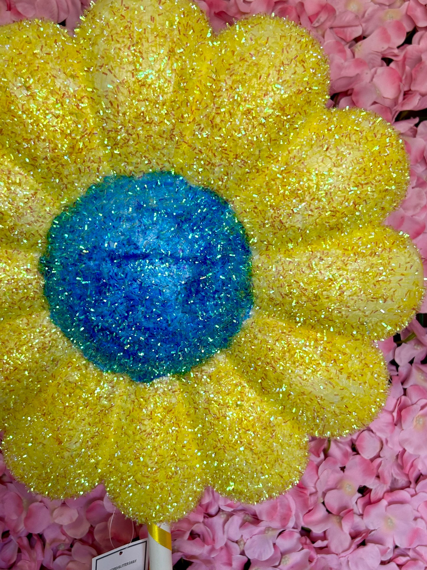 36 Inch Styrofoam Glitter Daisy Stem Three Styles