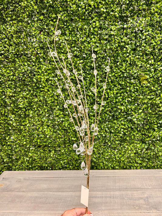 34 Inch Clear Acrylic Diamond Spray