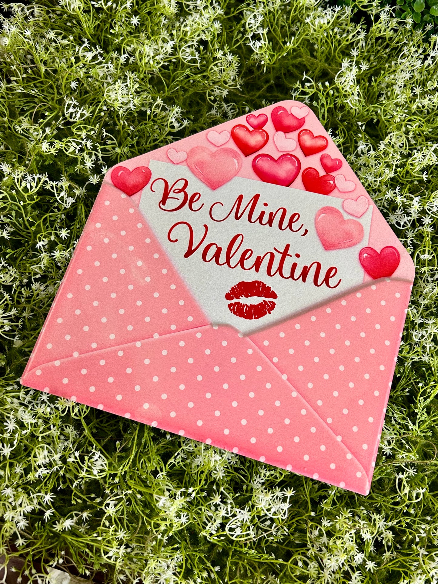 11.25 Inch Be Mine Open Envelope Metal Sign