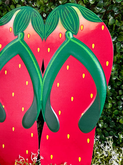 12.75 Inch Metal Flip Flops Sign