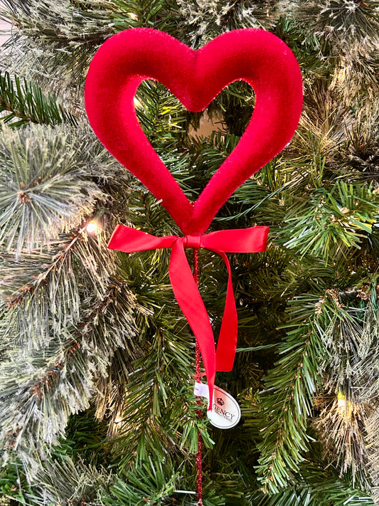 18 Inch Flocked Open Heart Pick