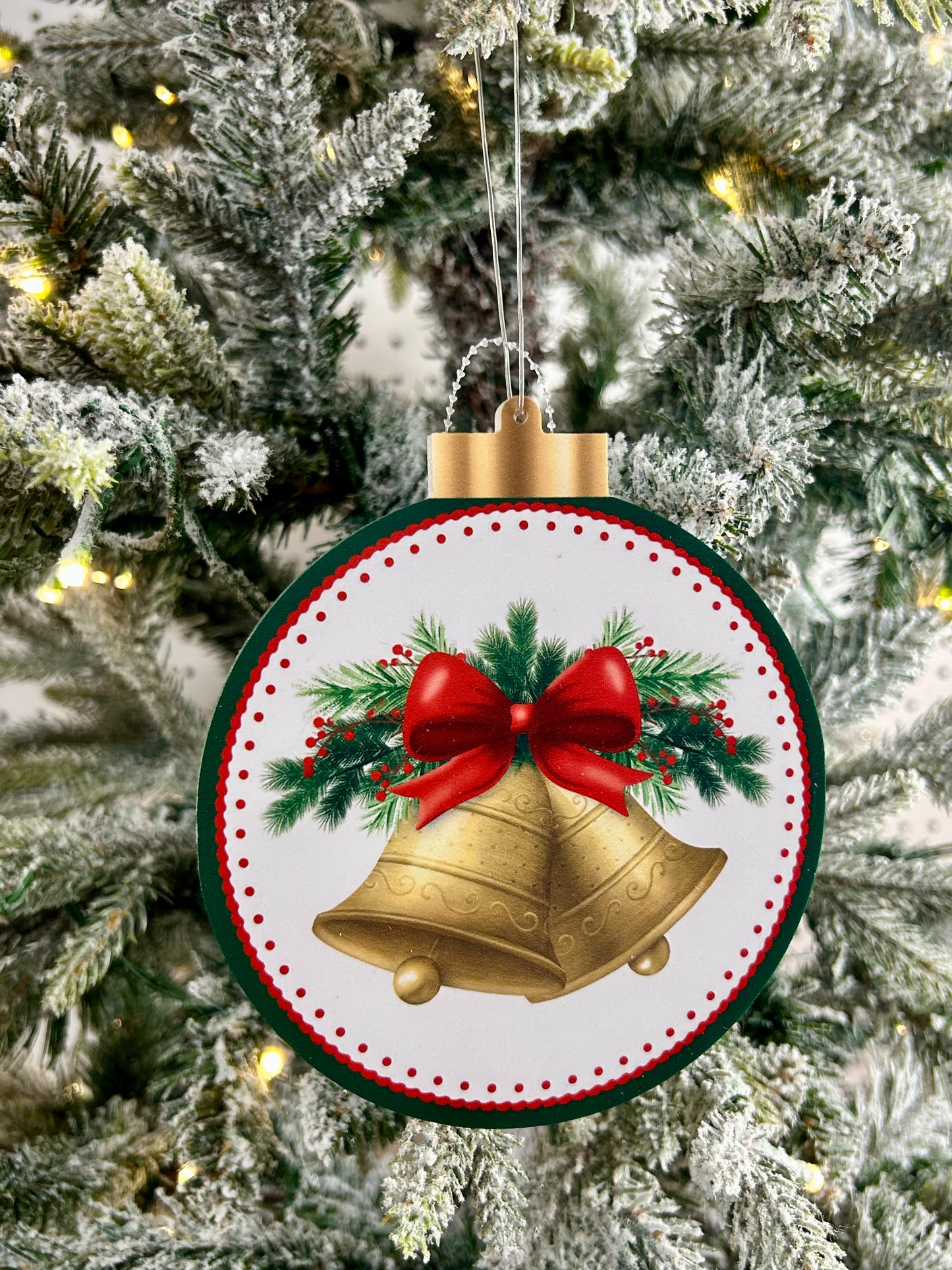 5.5 Inch Double Sided Bells Ornament Two Styles