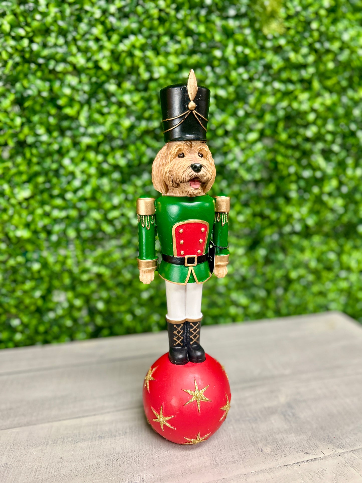14.8 Inch Poodle Nutcracker Resin Décor